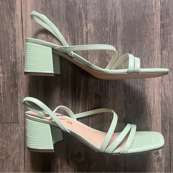 Unisa Mint Green Strappy Sandals - Picture 2 of 4